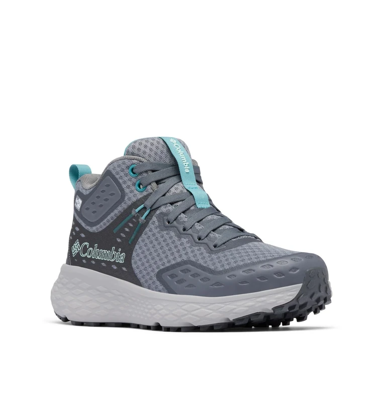 Columbia Women's Konos TRS Outdry Mid, Waterproof Mid Rise Trekking and Hiking Boots, Ti Grey Steel/Teal, 9