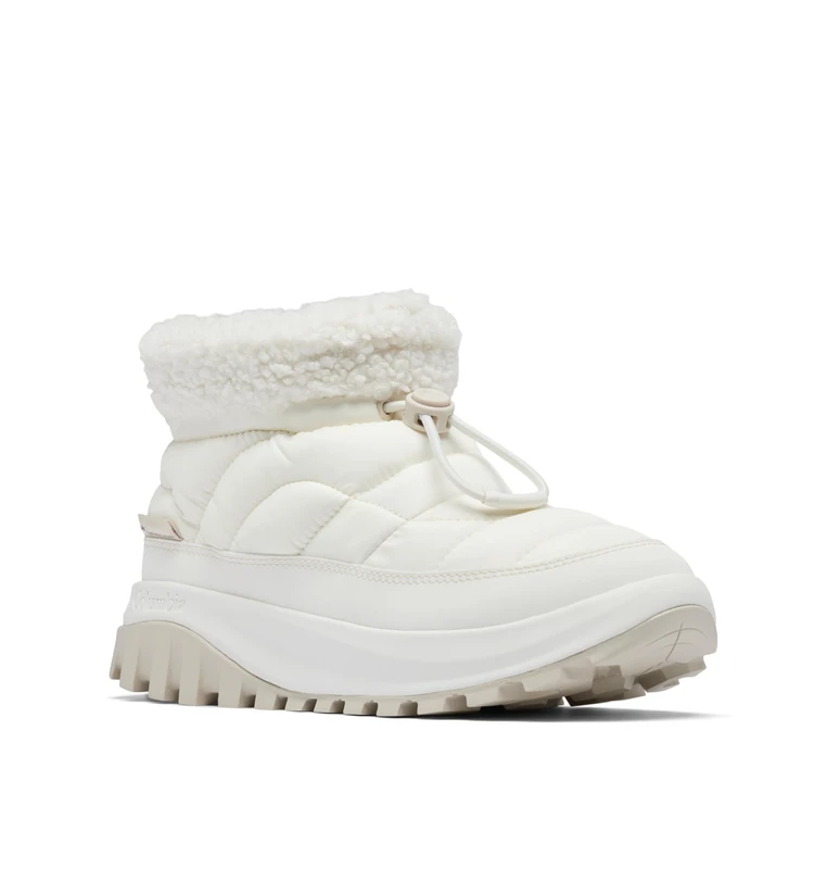 Columbia Women's Snowtrot Shorty Snow Boot, Sea Salt/Fig, 5 UK