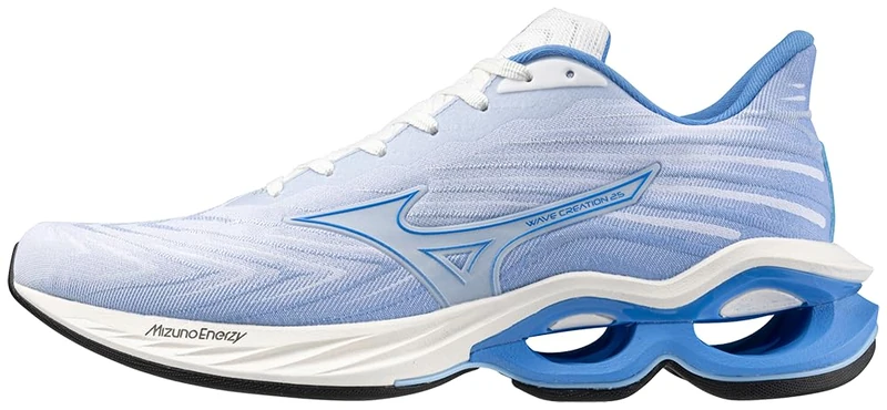 Mizuno Mens Wave Creation 25 Running Shoe, White/Marina, 10.5 UK