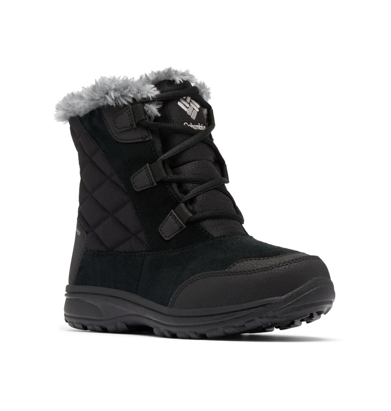 Columbia Women's Ice Maiden Shorty, Snow Boots, Black/Columbia Grey, 9 Regular - Image 1