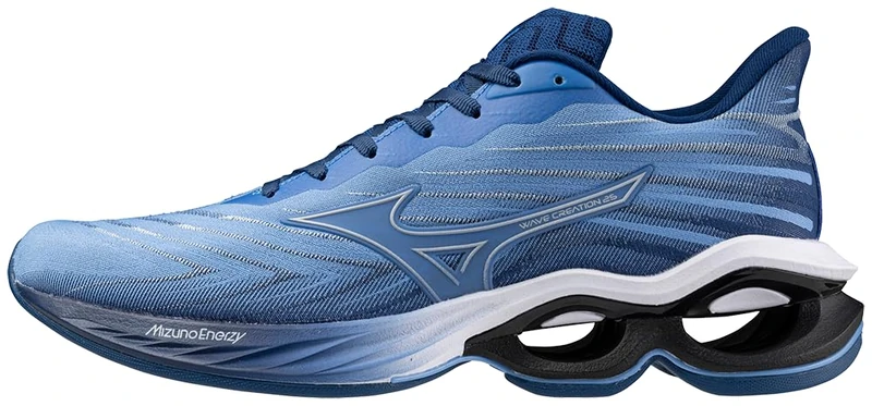 Mizuno Mens Wave Creation 25 Running Shoe, Marina/Navy Peony, 8 UK