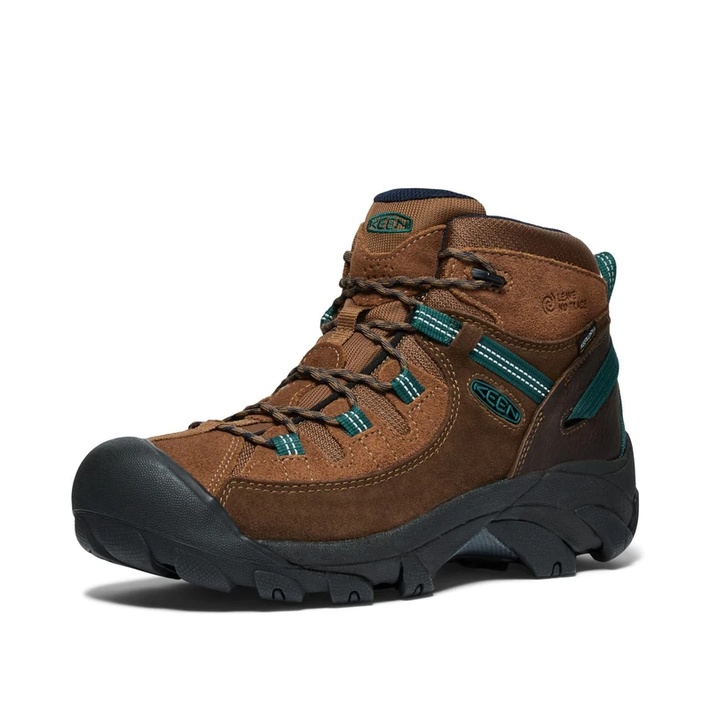 KEEN Men's Targhee 2 Mid Height Waterproof Hiking Boots, Leave No Trace, 6.5