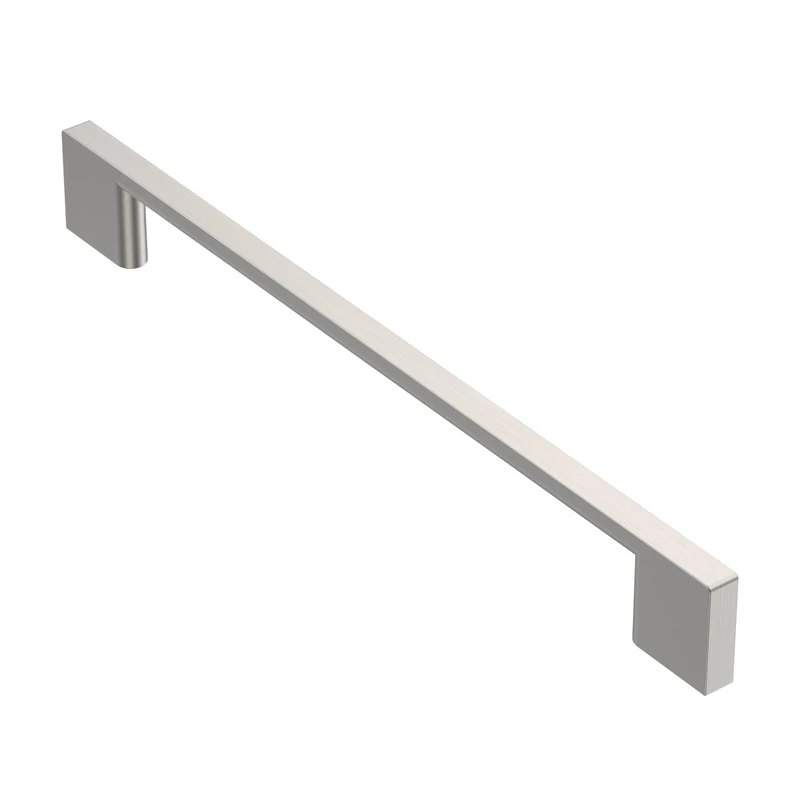 Alzassbg 10 Pack Brushed Satin Nickel Cabinet Pulls, 7-1/2 Inch(192mm) Hole Centers Cabinet Handles Kitchen Hardware Rectangle Pulls for Drawers and Cabinets AL3051SN