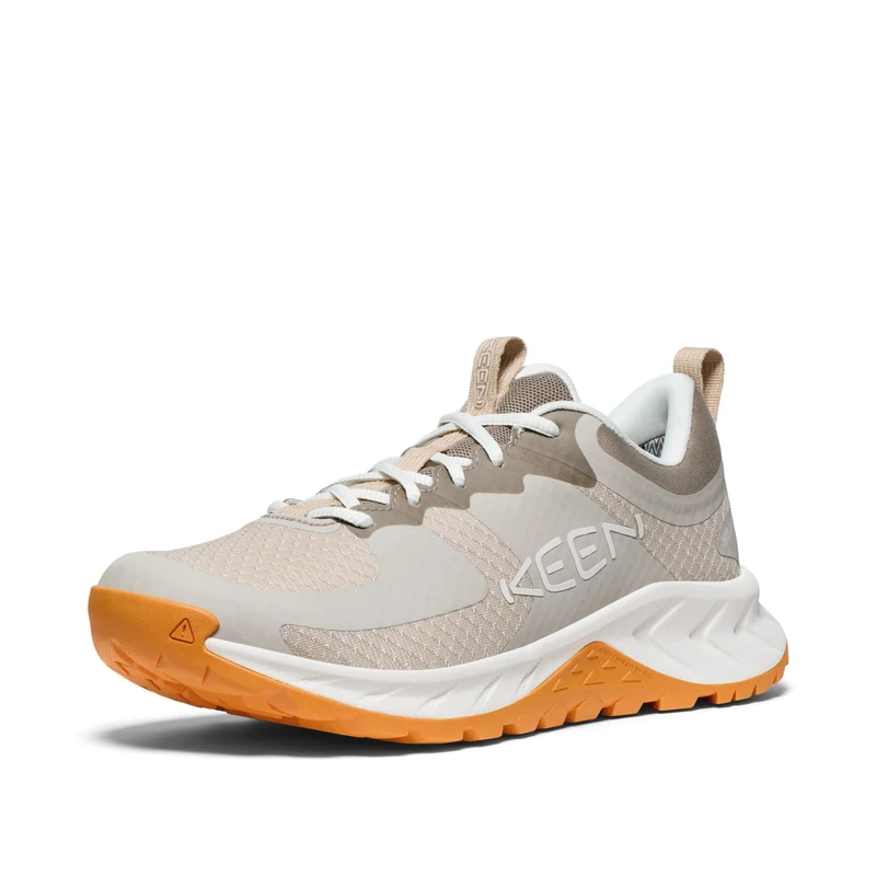 KEEN Women's Versacore Breathable Comfortable Waterproof Hiking Shoes, Plaza Taupe/Orange Pepper, 6.5