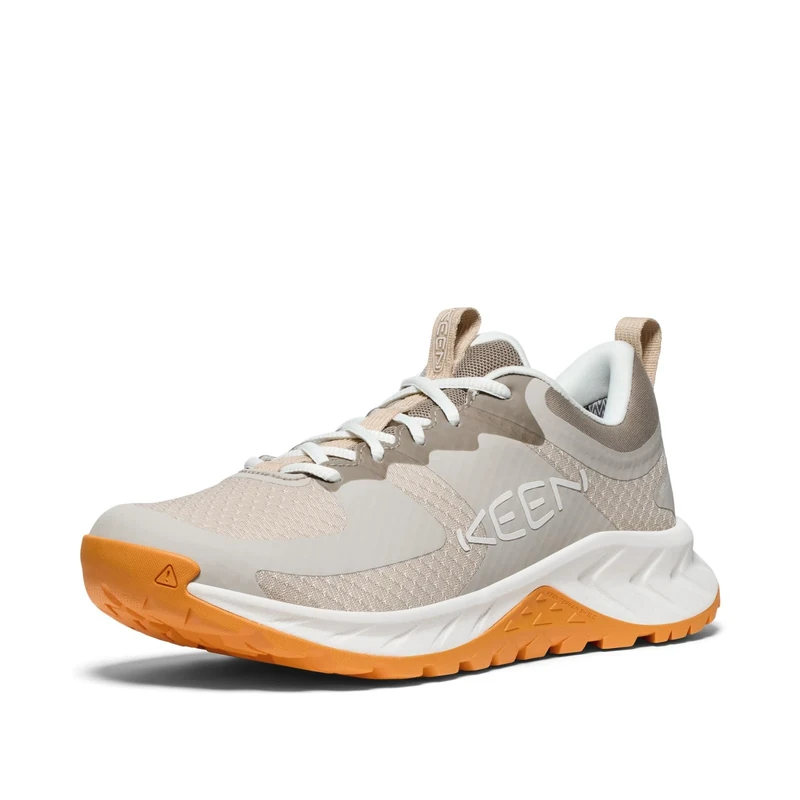 KEEN Women's Versacore Breathable Comfortable Waterproof Hiking Shoes, Plaza Taupe/Orange Pepper, 6