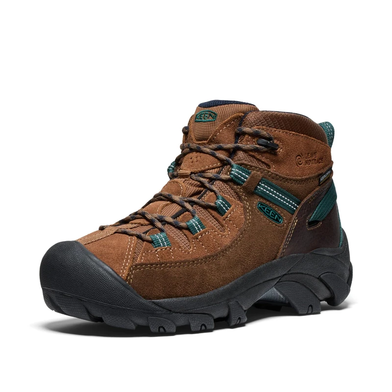 KEEN Women's Targhee 2 Mid Height Waterproof Hiking Boots, Leave No Trace, 3.5