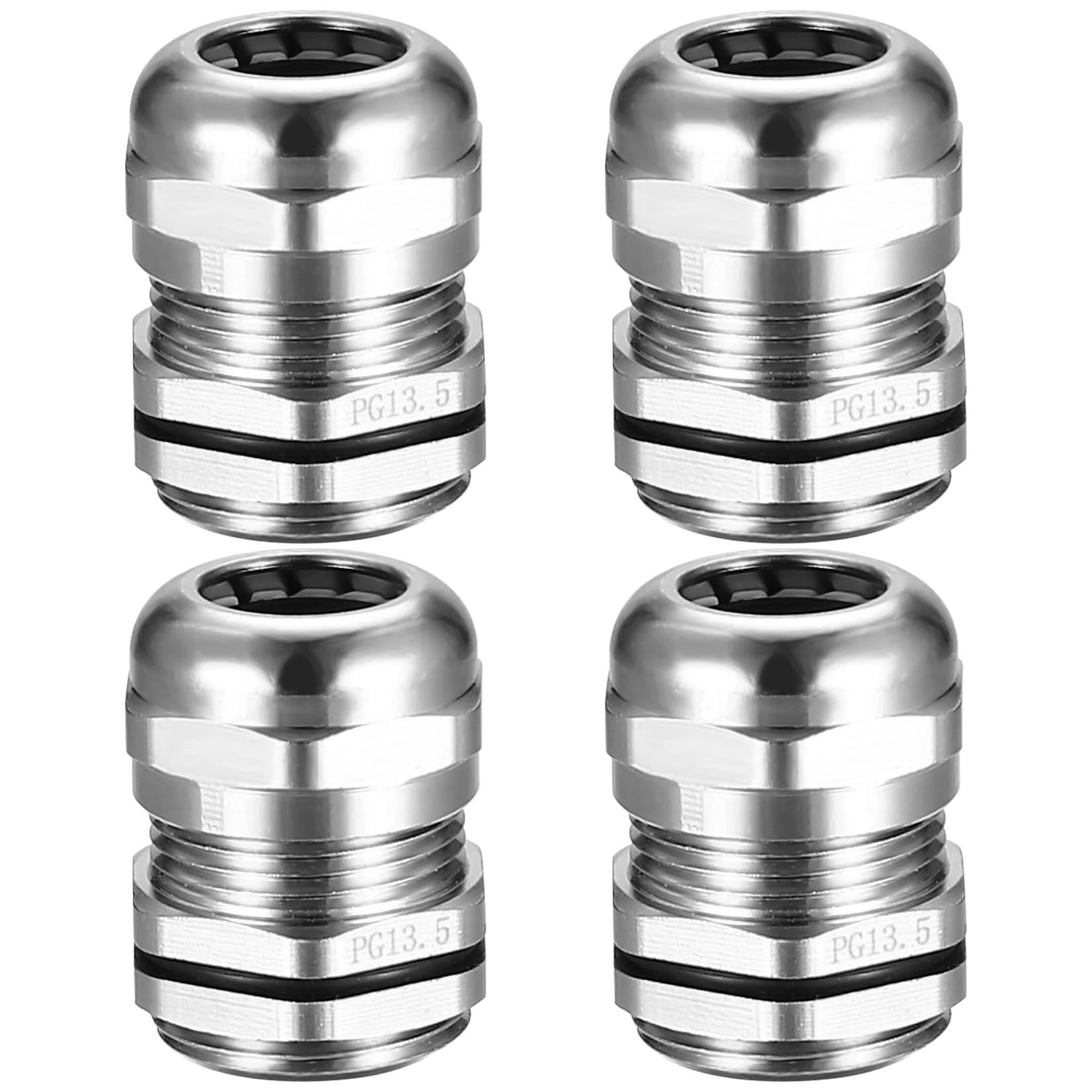 M20 Cable Gland, 4 Pcs PG13.5 Metal Cable Glands Joints, Waterproof Adjustable Cables Connector, Brass Wire Glands Joints for 6-12mm Dia Cables Range - PG13.5/M20