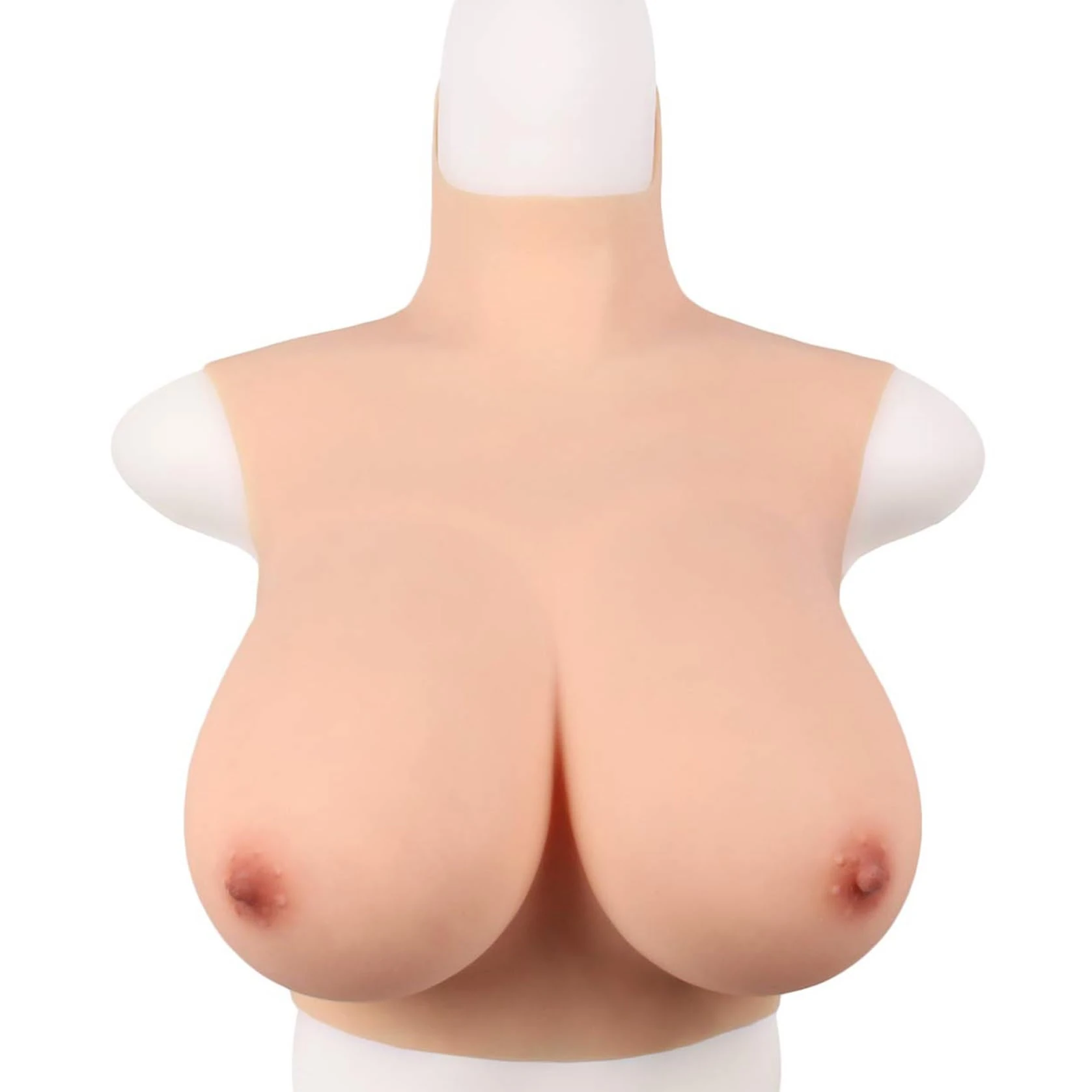 HUANQIN Simulation Boob Fake Breasts False Breasts False Boobs Silicone Filled C Cup, Silicone Breast Forms, Artificial Tits, Breast False Boobs, Cosplay Breast Simulation Female Breasts, Ivory