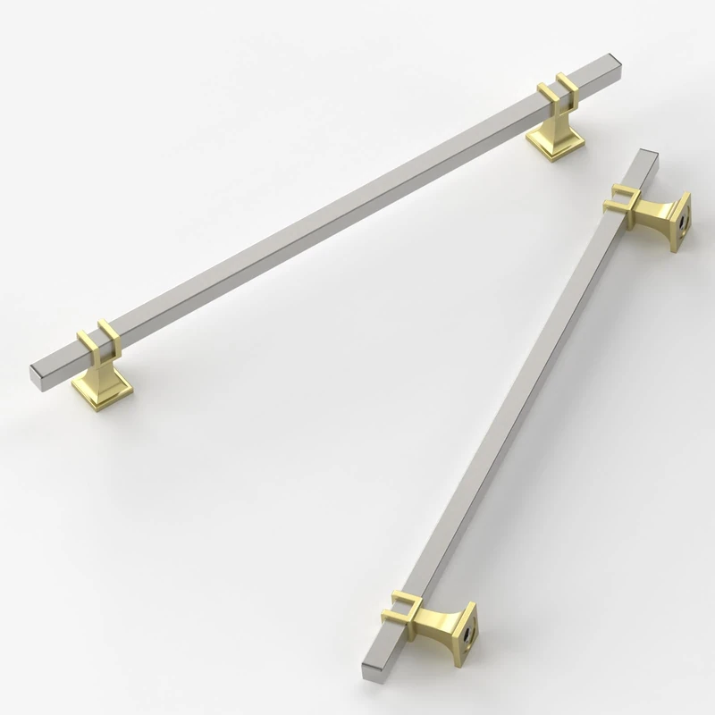 9BUILD 10 Pack 10 Inch Cabinet Pulls Brushed Satin Nickel Kitchen Cabinet Handles Cabinet Hardware Kitchen Handles for Cabinets Nickel Pulls T Bar Drawer Handle