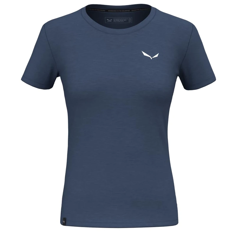 Salewa Eagle Minilogo Merino T-Shirt Women, Blue, M