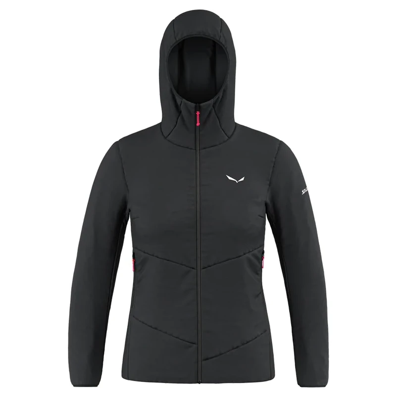 Salewa Puez Catinaccio 2 TirolWool® Women's Hooded Jacket, Black, S