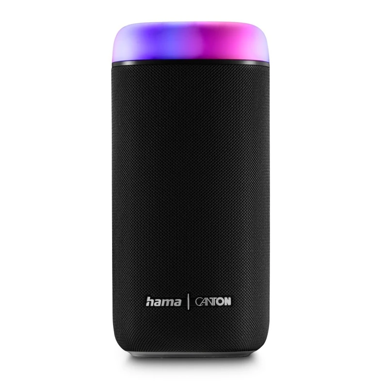 Hama Glow Pro 30W Bluetooth Speaker, IPX4 Waterproof, LED Light, 12H Battery, Black