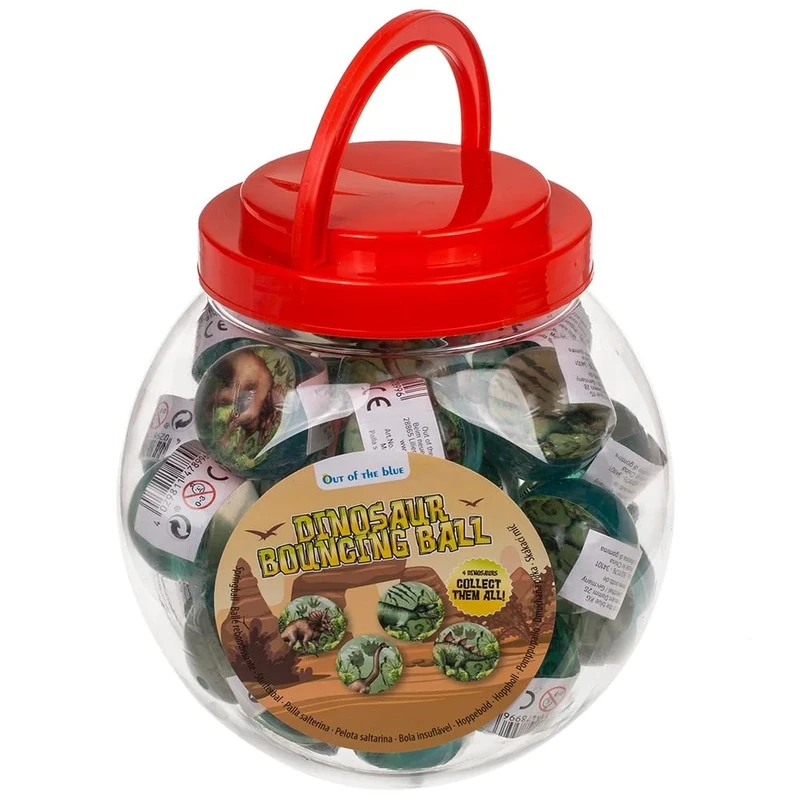 Out Of The Blue 36 Dinosaur Jumping Balls 5 cm Assorted - Image 1
