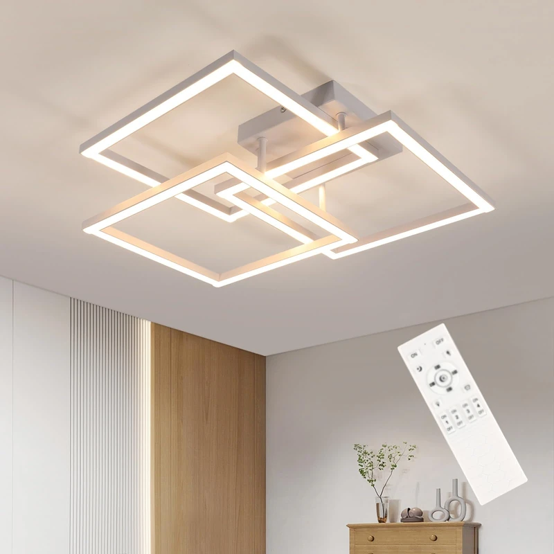 DELIPOP Led Ceiling Light Dimmable 40W 4500LM Modern Led Ceiling Lamp White