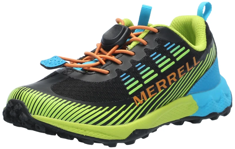 Merrell Agility Peak Kid's,Black/Citron/Cyan/Orange 10 UK