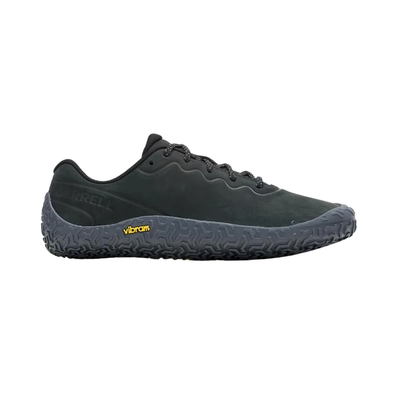 Merrell Women's Vapor Glove 6 Leather Barefoot Casual Shoe, Black/Asphalt, 3.5 UK
