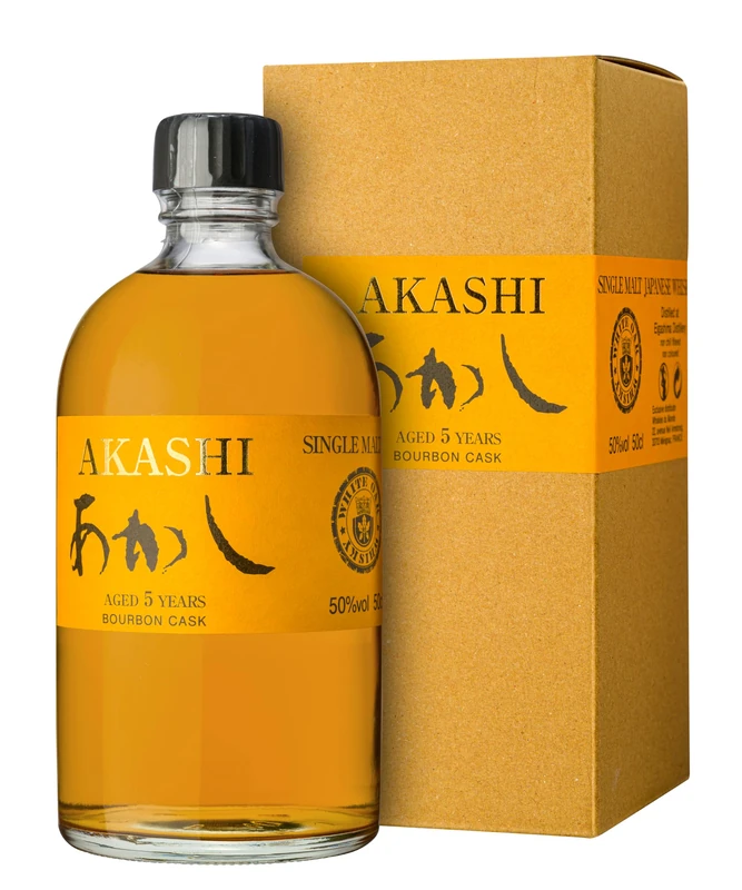 Akashi Japanese Single Malt Bourbon Cask 5 Year Old - 50cl 50%