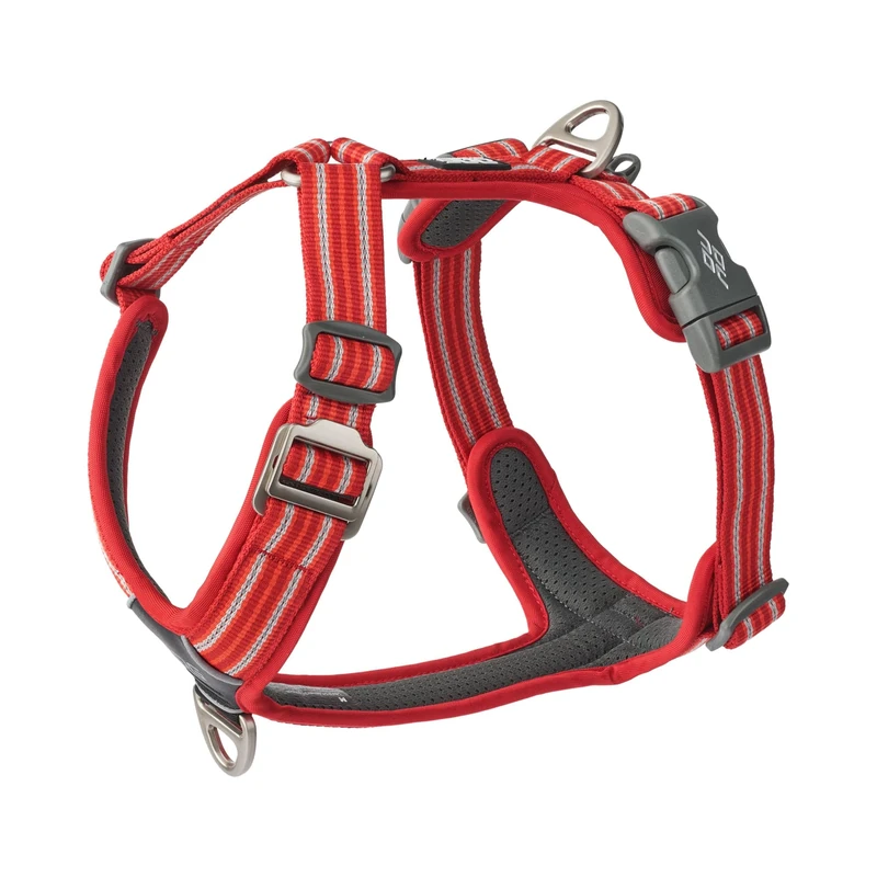 DOG Copenhagen Comfort Walk Air 3.0 Harness - DOG Harness - Adjustable, Reflective Harness - Stain and Water-Repellent, Classic Red, XL