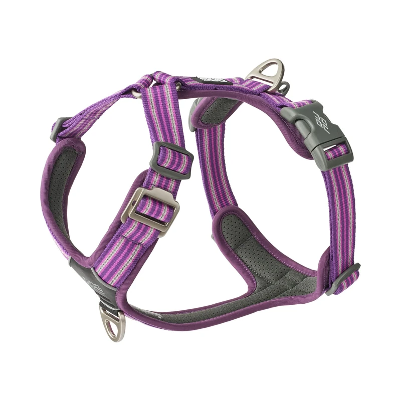 DOG Copenhagen Comfort Walk Air 3.0 Harness - DOG Harness - Adjustable, Reflective Harness - Stain and Water-Repellent, Purple Passion, XL
