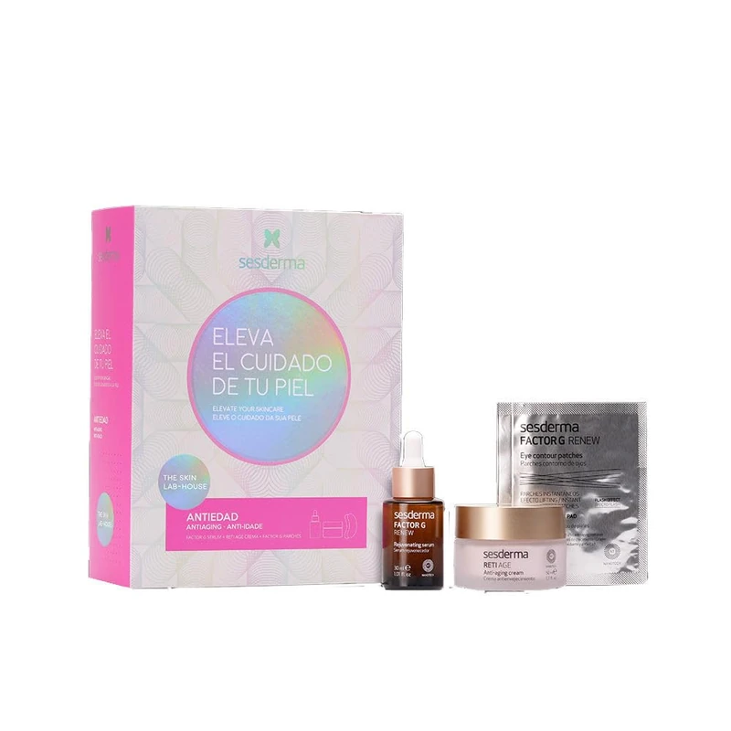 SESDERMA Pack Factor G Rejuvenating Serum, Reti-age Anti-aging Cream And Factor G Eye Contour Patches