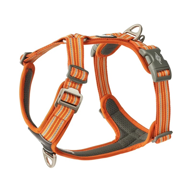 DOG Copenhagen Comfort Walk Air 3.0 Harness - Dog Harness - Adjustable, Reflective Harness - Stain and Water-Repellent, Orange Sun, XL