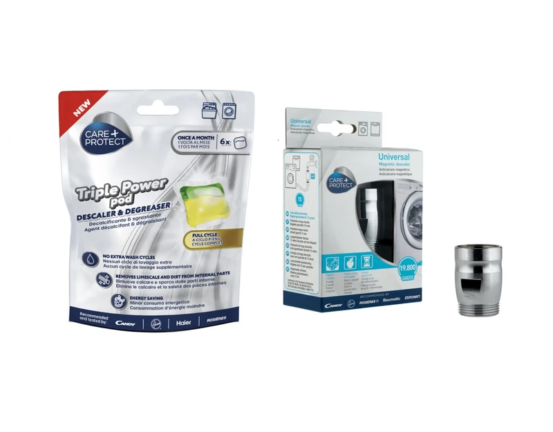 CARE + PROTECT Energy Saving Bundle - Magnetic Descaler & Triple Pods