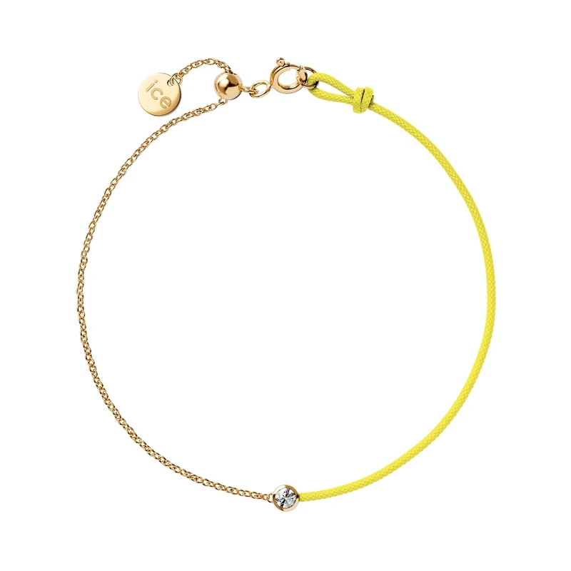 ICE Jewellery - Diamond bracelet - Half chain Yellow (021089)