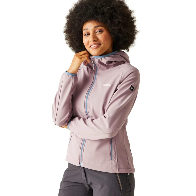 Regatta Arec III Women's Softshell Water Repellent Jacket, Heather, 14