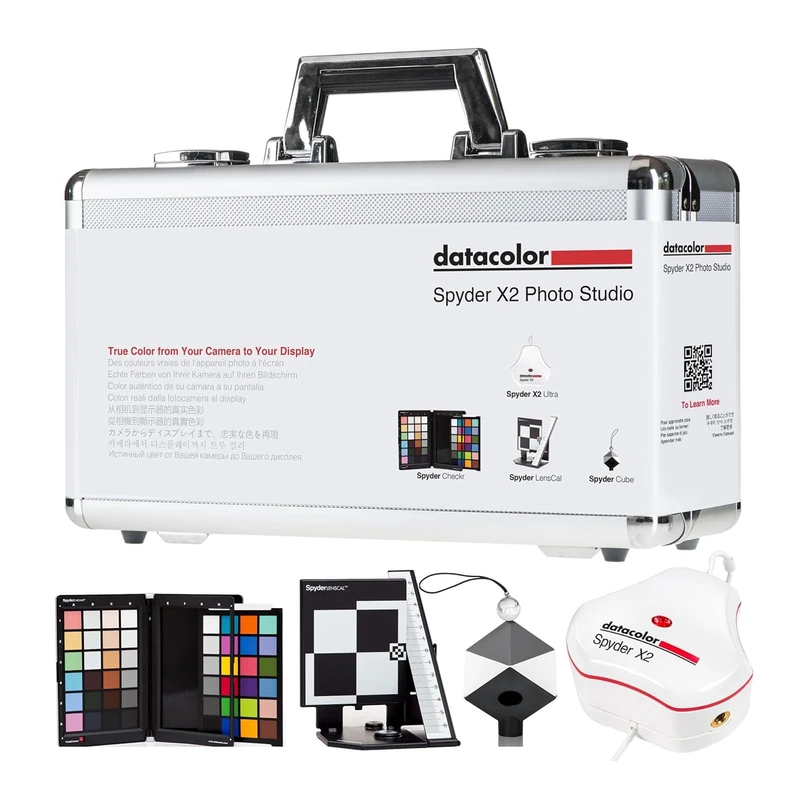 Datacolor Spyder X2 Photo Studio Kit: Ultimate photo colour tool kit. Manage colour throughout your photo workflow, from capture to editing, in any lighting