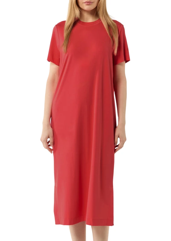 Comma Women's 2147539 Dress, Red 3205, 8