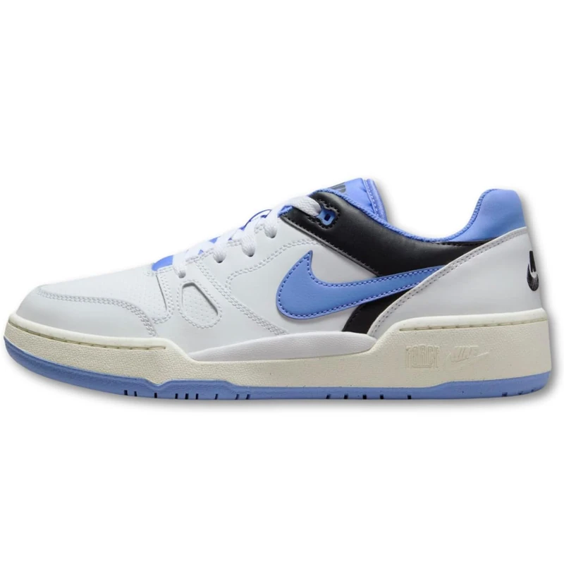 NIKE Mens Full Force Low Sneaker, White Polar Black Sail, 8.5 UK