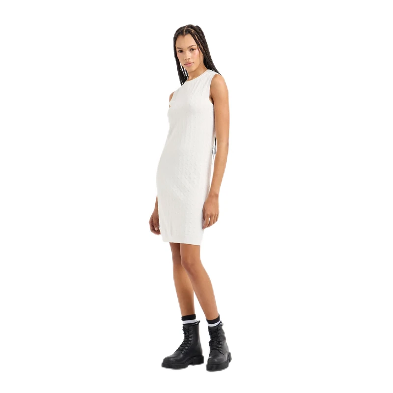 Armani Exchange Women's Sleeveless Ribbed Knit Mini Dress, Iso, M
