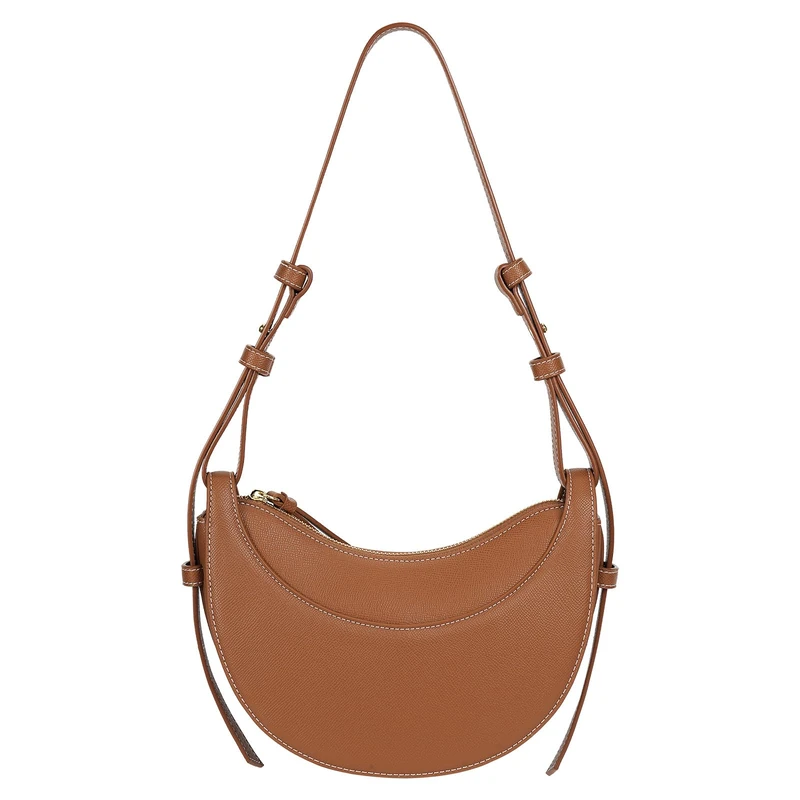 Juoxeepy Saddle Bag for Women Shoulder Bag Crescent Purse Trendy Crossbody Bag Hobo Handbag, Brown