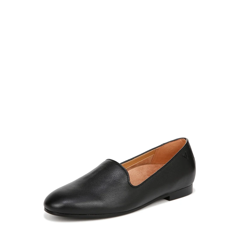 Vionic Womens Willa II Flat Loafer Medium Fit UK 4, Black Leather - Image 1
