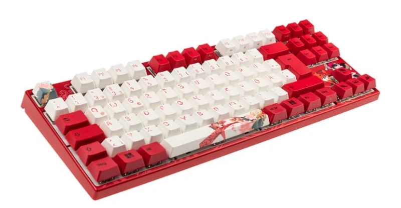 Varmilo VEA88 Koi TKL Gaming Tastatur, MX-Brown, weiße LED