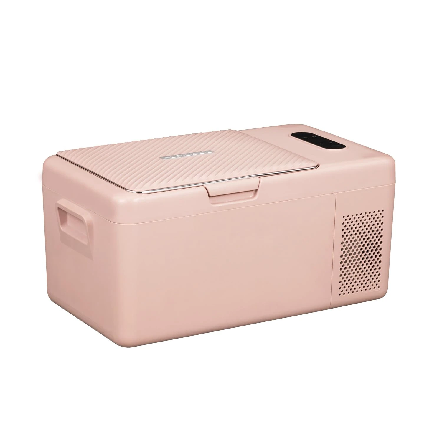 Alpicool S15 17L Compressor Car Fridge Freezer, DC 12v Camping Refrigerator, Portable Mini Cool Box for TruckCampervanRVBoat, -20℃ to 20℃(Pink)