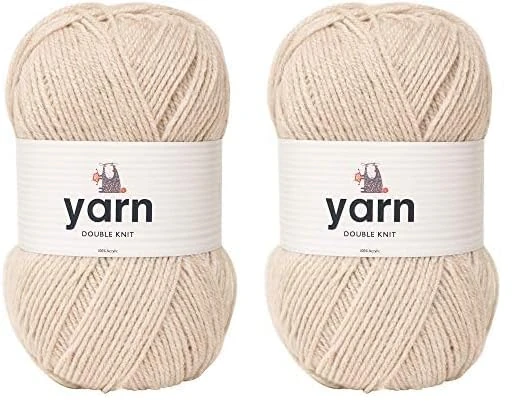 Korbond DK Oatmeal Yarn Acrylic (Pack of 2)