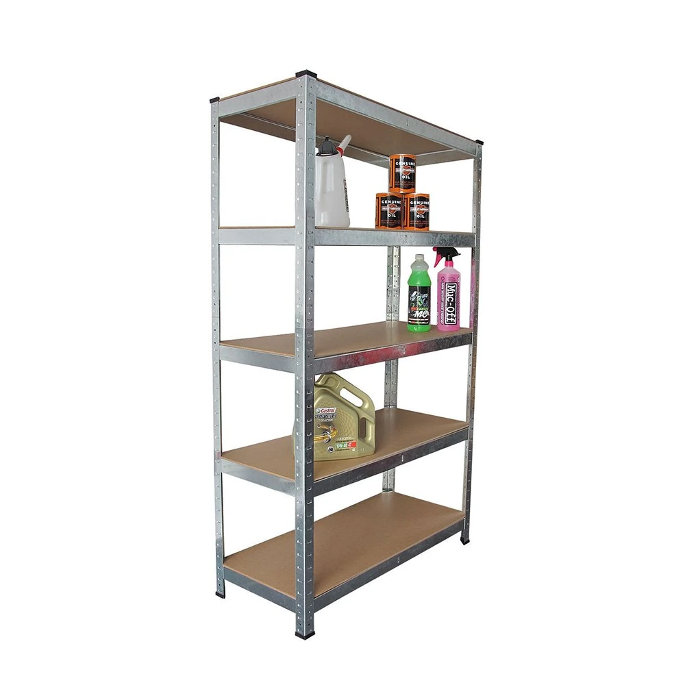 5 Tier Heavy Duty Boltless Metal Shelving Shelves 180cm /150cm Storage Rack Shelf Garage Home (Silver, H 150 x W 70 x D 30 Cm)