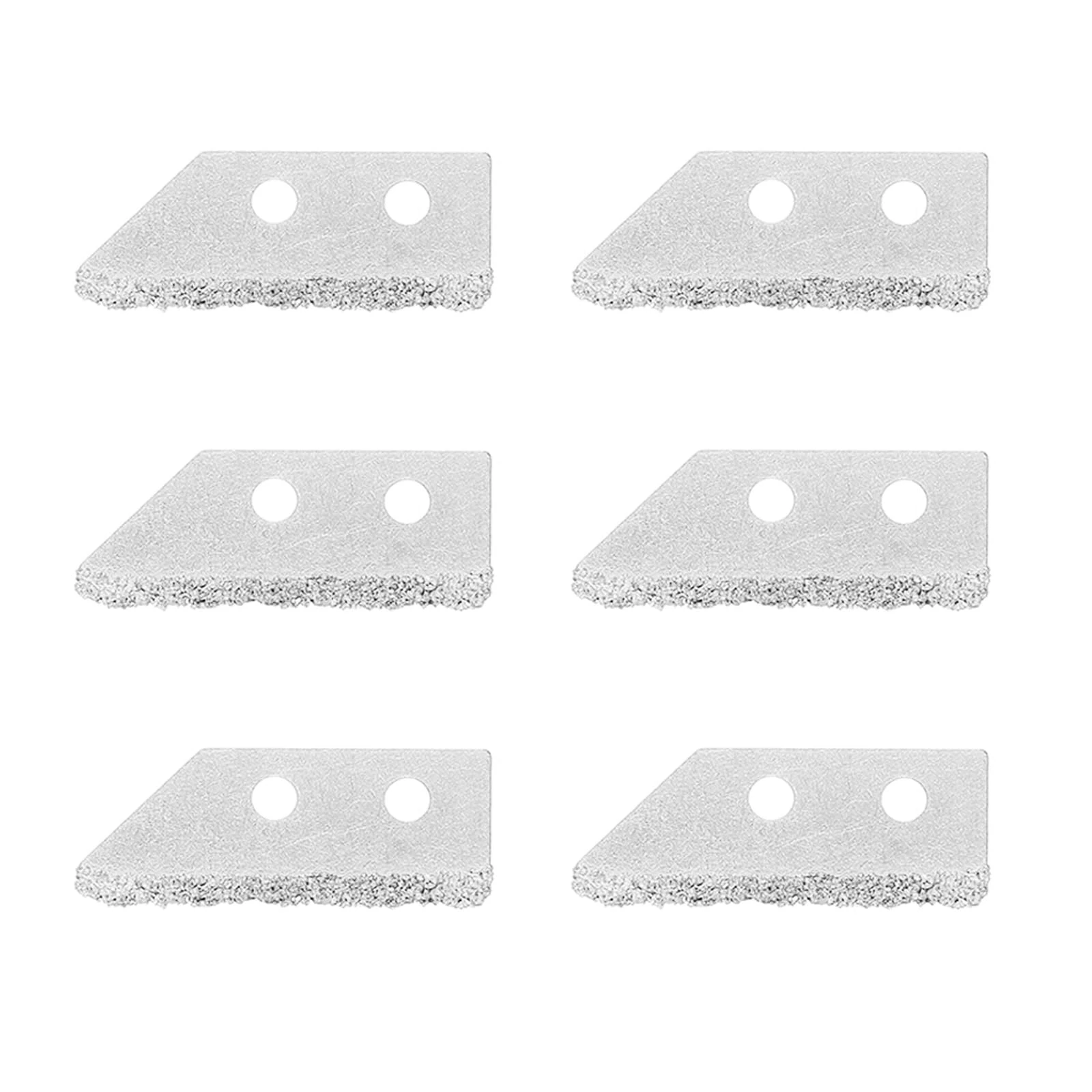 6 Pcs Pro Grout Scraping Rake Blades, Metal Grout Clean Remover Tile Grout Hand Saw Angled Replacement for Tile Cleaning