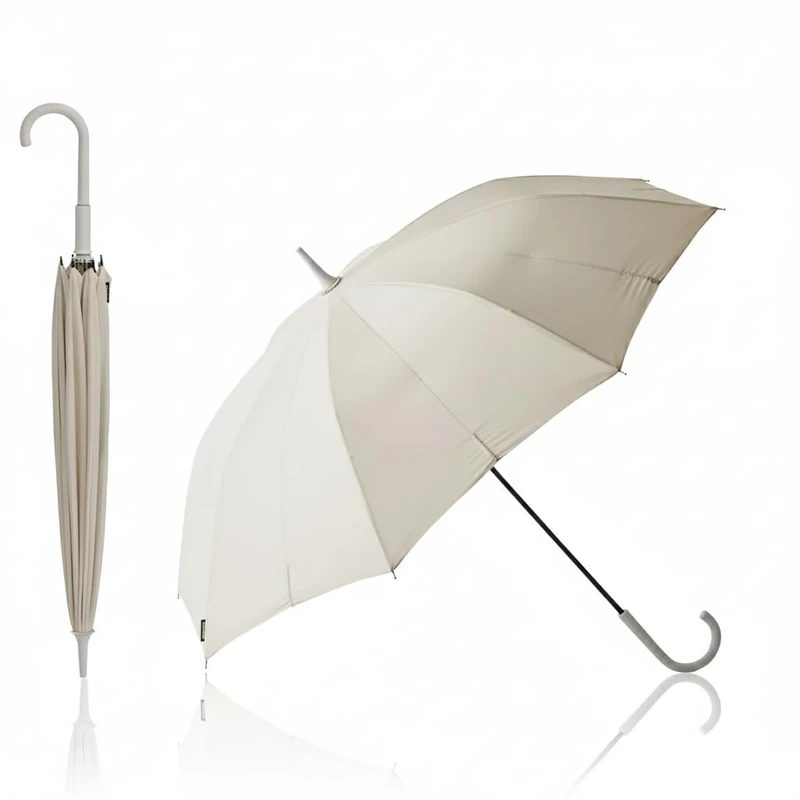 Shupatto OMBRELLO M 58 CM WHITE BEIGE, beige