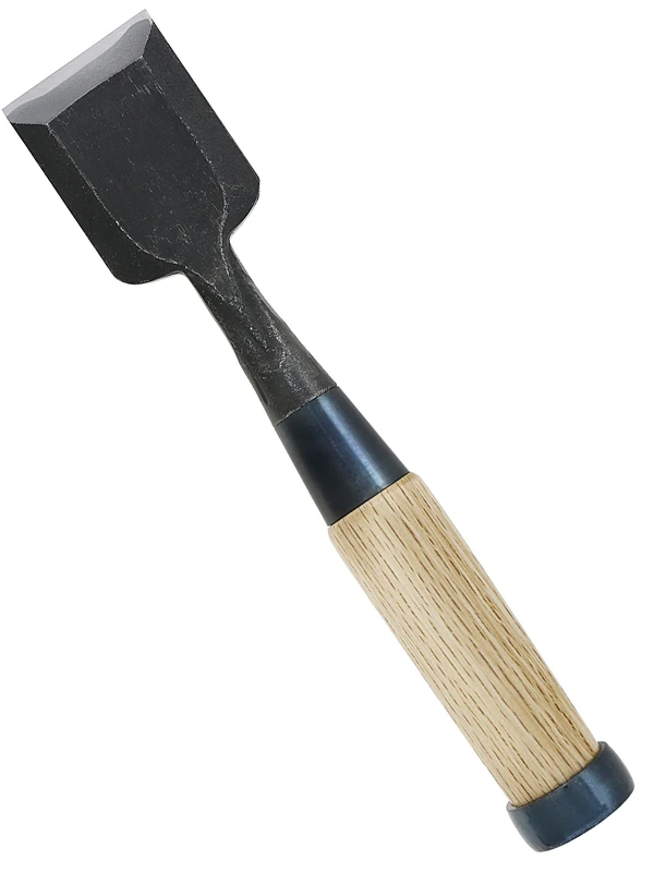 KAKURI KAKURI Japanese Wood Chisel for Woodworking 1-5/8'' (42mm), Made in Japan, Wood Chisel Oire Nomi, Razor Sharp Japanese High Carbon Steel Blade, White Oak Wood Handle
