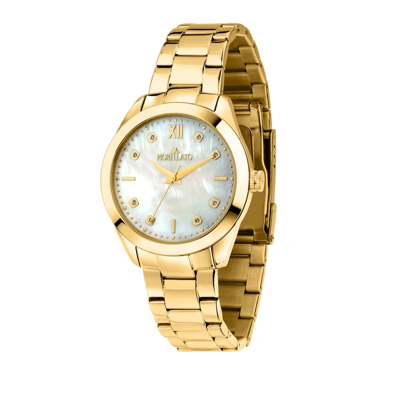 Morellato Women's Analogue Quartz Watch with Stainless Steel Strap 8056783047970, Gold