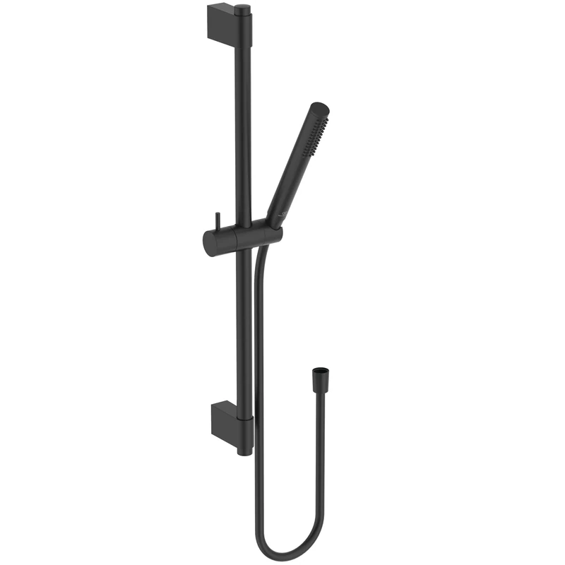 Ideal Standard Idealrain A7616XG Shower Combination, Hand Shower, Shower Rail 60 cm, Shower Hose 175 cm, Silk Black