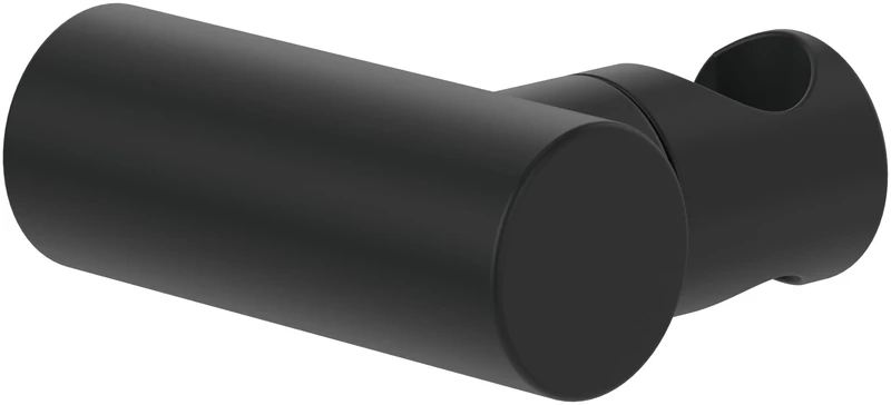 Villeroy & Boch Universal Showers Hand Shower Holder, Wall Mounted Shower Head Holder, Shower Holder Made of Durable Brass, Compatible with Many Hand Showers, Round, Matt Black