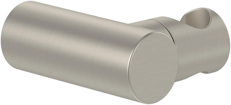 Villeroy & Boch Universal Showers hand shower holder, shower head holder for wall installation, spray holder made from robust brass, compatible with a wide range of hand showers, round, Brushed Nickel