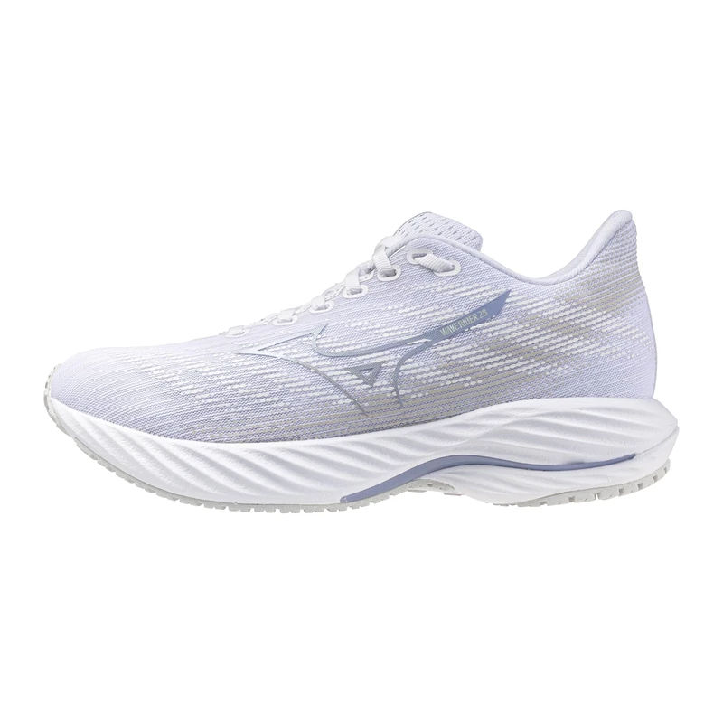 Mizuno Women's Wave Rider 28 Running Shoe, White-Nimbus Cloud, 8.5