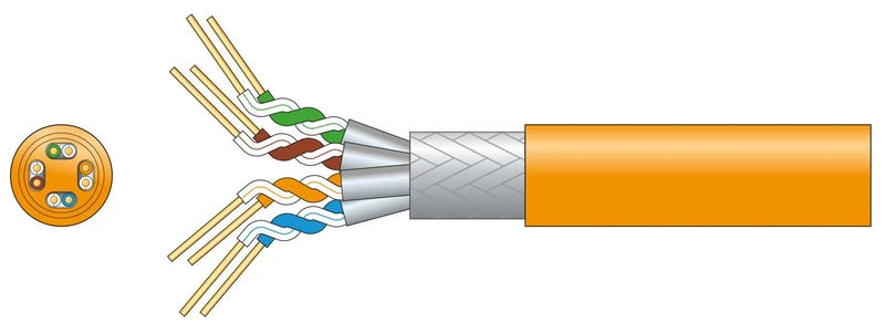 Mercury | Cat7 S/FTP LSZH Network Cable | 305 Metre Drum