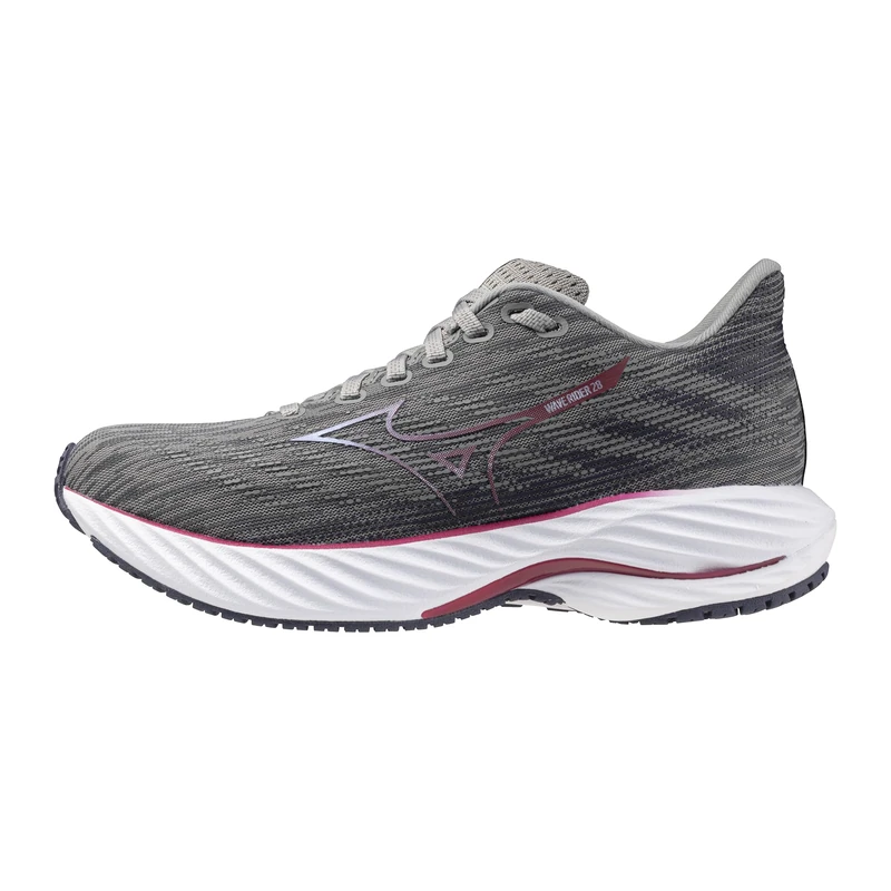 Mizuno Women's Wave Rider 28 Running Shoe, Ultmt Gry-Cosmo Chrm, 5 UK