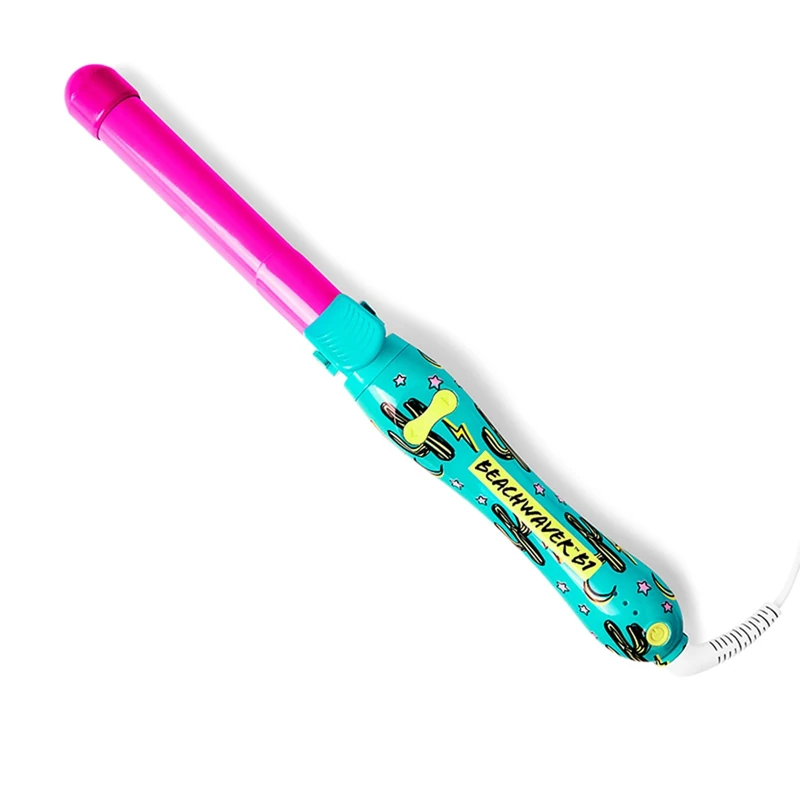 Beachwaver Neon Desert B1 Rotating Curling Iron | 1 inch (2.54 cm) Barrel for All Hair Types | Automatic Curling Iron | Easy-to-use Curling Wand | Long-Lasting, Salon-Quality Curls and Waves