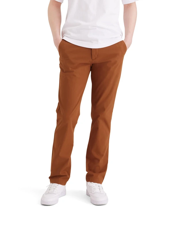 Dockers Men's Refined Chinos, Caramel Café, 34 W/32 L